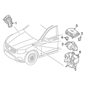 Mercedes-Benz OE - Electrical - Fuse & Relay (Engine Compartment), (Sport Utility Coupe C253 Body Code)