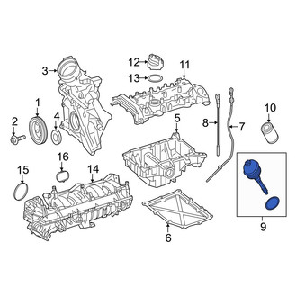 Mercedes-Benz OE - Engine Oil Filter Housing Cover