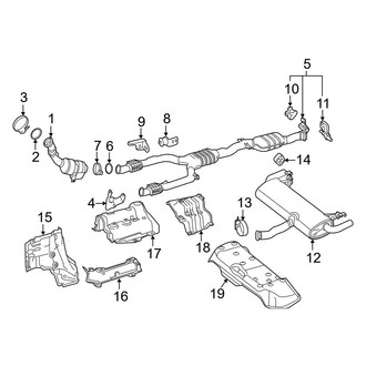 Mercedes-Benz OE - Exhaust System - Exhaust Components (Sport Utility Coupe C253 Body Code)