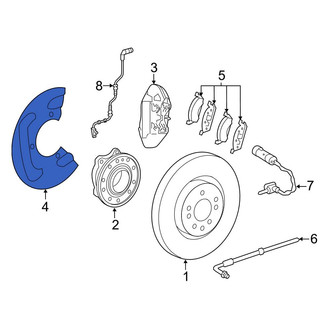 Mercedes-Benz OE - Front Brake Dust Shield