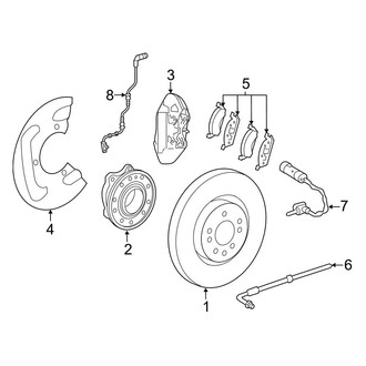 Mercedes-Benz OE - Front Suspension - Brake Components (Sport Utility Coupe C253 Body Code)