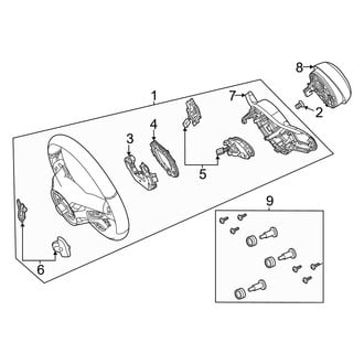Mercedes-Benz OE - Steering Wheel & Trim (W/O Sport Wheel), (Sport Utility Coupe 253.384 Body Code)