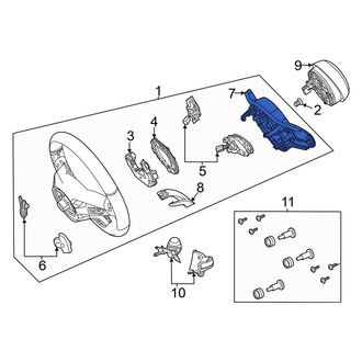 Mercedes-Benz OE - Upper Steering Wheel Back Cover