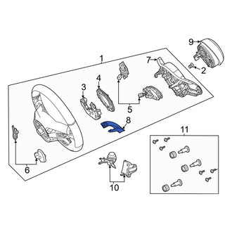 Mercedes-Benz OE - Upper Steering Wheel Trim