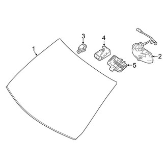 Mercedes-Benz OE - Windshield - Glass (Sport Utility Coupe C253 Body Code)