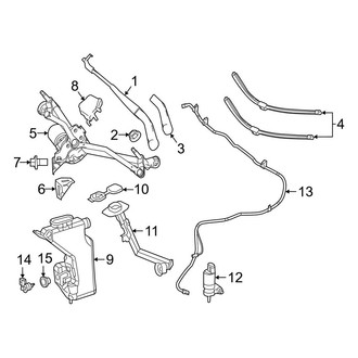 Mercedes-Benz OE - Windshield - Wiper & Washer Components (Sport Utility Coupe C253 Body Code)