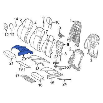 Mercedes-Benz OE - Front Left Rearward Seat Cover