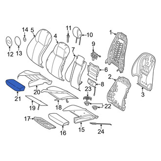 Mercedes-Benz OE - Front Left Seat Cover