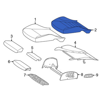 Mercedes-Benz OE - Front Left Rearward Seat Cover