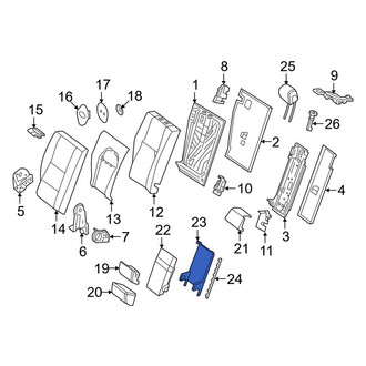 Mercedes-Benz OE - Rear Center Seat Armrest Cover