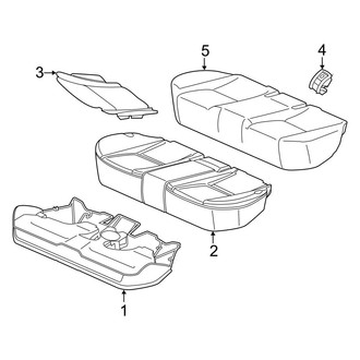 Mercedes-Benz OE - Seats & Tracks - Rear Seat Components (Lower Components), (Sport Utility Coupe C253 Body Code)