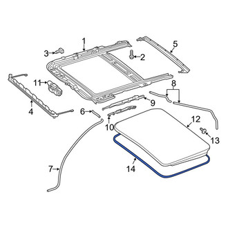 Mercedes-Benz OE - Sunroof Seal
