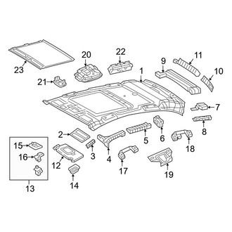 Mercedes-Benz OE - Roof - Interior Trim (Sport Utility Coupe C253 Body Code)