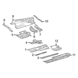 Mercedes-Benz OE - Pillars, Rocker & Floor - Floor (Sport Utility Coupe C253 Body Code)