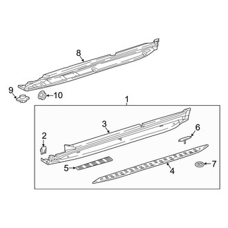 Mercedes-Benz OE - Pillars, Rocker & Floor - Running Board (Sport Utility Coupe C253 Body Code)