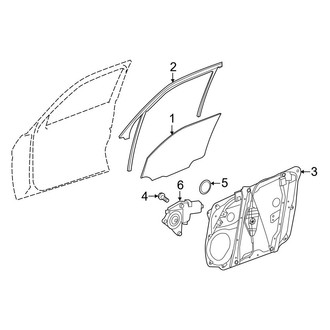 Mercedes-Benz OE - Front Door - Glass & Hardware (Sport Utility Coupe)