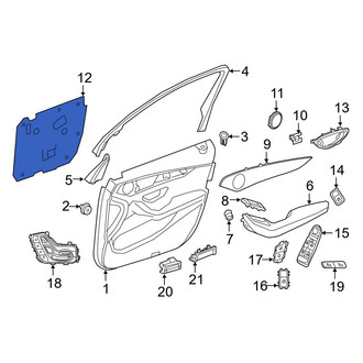 Mercedes-Benz OE - Front Door Water Deflector