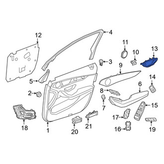Mercedes-Benz OE - Front Left Inner Interior Door Handle