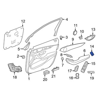 Mercedes-Benz OE - Front Right Door Window Switch