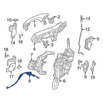 Mercedes-Benz OE - Rear Door Latch Cable