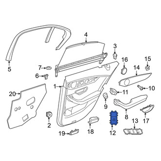 Mercedes-Benz OE - Front Left Door Window Switch