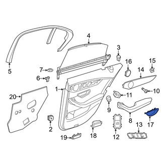 Mercedes-Benz OE - Front Left Inner Interior Door Handle