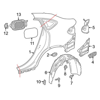 Mercedes-Benz OE - Quarter Panel & Components (Sport Utility Coupe C253 Body Code)