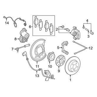 Mercedes-Benz OE - Rear Suspension - Brake Components (Sport Utility Coupe C253 Body Code)
