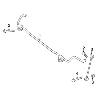 Mercedes-Benz OE - Rear Suspension - Stabilizer Bar & Components (Sport Utility Coupe C253 Body Code)