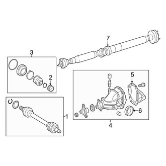 Mercedes-Benz OE - Rear Suspension - Axle & Differential (Sport Utility Coupe C253 Body Code)