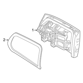 Mercedes-Benz OE - Rear Lamps - Tail Lamps (Lift Gate, Mounted), (Sport Utility Coupe C253 Body Code)