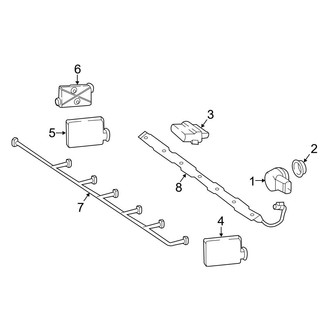 Mercedes-Benz OE - Rear Bumper - Electrical Components (With AMG Package), (4Matic)