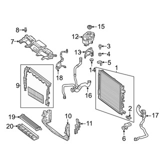 Mercedes-Benz OE - Cooling - Radiator & Components (Sport Utility Coupe C253 Body Code)