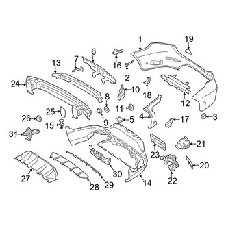 Mercedes-Benz OE - Rear Bumper - Bumper & Components