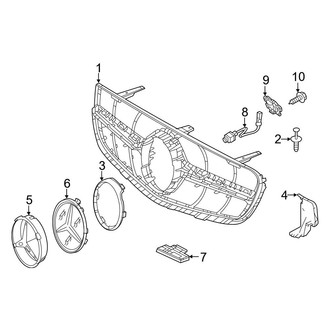 Mercedes-Benz OE - Front Bumper & Grille - Grille & Components (With AMG Package)