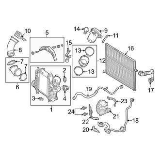Mercedes-Benz OE - Cooling - Intercooler (Sport Utility Coupe C253 Body Code)