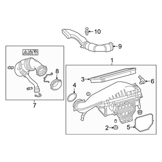 Mercedes-Benz OE - Engine - Air Intake (Sport Utility Coupe C253 Body Code)