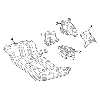 Mercedes-Benz OE - Engine & Transmission Mounting (Sport Utility Coupe 253.384 Body Code)