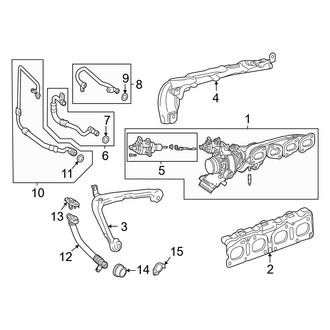 Mercedes-Benz OE - Engine - Turbocharger & Components (Sport Utility Coupe 253.384 Body Code)