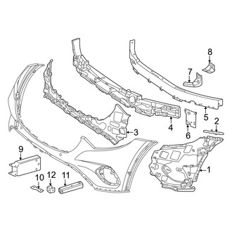 Mercedes-Benz OE - Front Bumper & Grille - Bumper & Components (W/O AMG Line Inner Components), (4Matic)