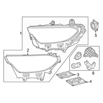 Mercedes-Benz OE - Front Lamps - Headlamp Components (Sport Utility Coupe)