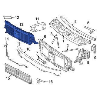 Mercedes-Benz OE - Front Radiator Support Air Duct