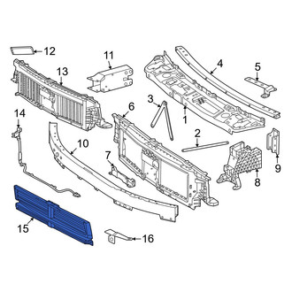 Mercedes-Benz OE - Front Upper Radiator Shutter Assembly