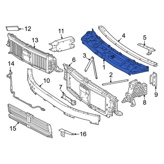 Mercedes-Benz OE - Front Upper Radiator Support Tie Bar