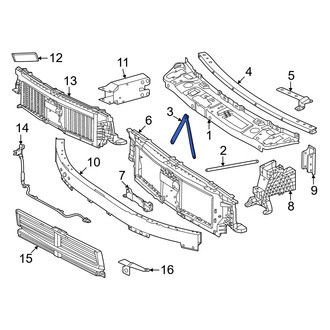 Mercedes-Benz OE - Front Center Radiator Support Tie Bar Brace