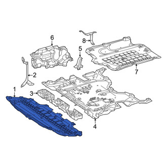 Mercedes-Benz OE - Front Forward Radiator Support Splash Shield