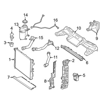 Mercedes-Benz OE - Cooling - Radiator & Components (Primary Cooling), (Sport Utility Coupe 254.347 Body Code)