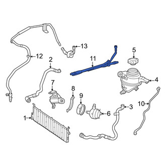 Mercedes-Benz OE - Upper Drive Motor Battery Pack Coolant Hose