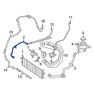 Mercedes-Benz OE - Right Drive Motor Battery Pack Coolant Hose