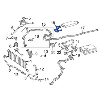 Mercedes-Benz OE - Drive Motor Battery Pack Coolant Hose